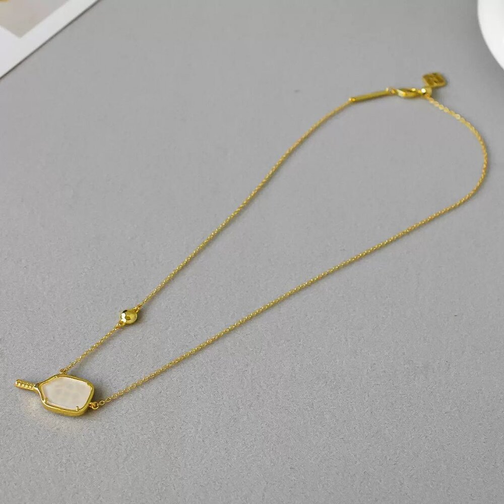 Kendra Scott Gold and White Necklace
